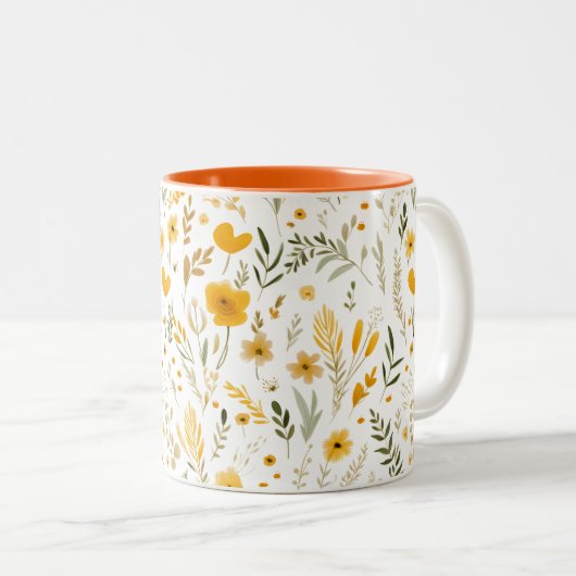 Wildblumen 15 oz zweifarbige tasse (VorderseiteRechts)