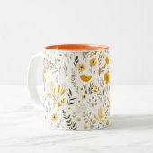 Wildblumen 15 oz zweifarbige tasse (Vorderseite Links)
