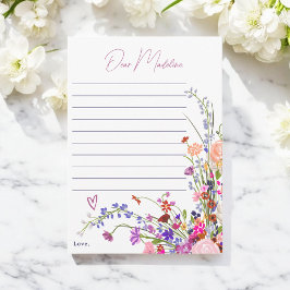 Wildblumen 1. Geburtstagszeit Kapsel Brief Einladung