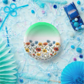 Wildblumen-67548 Pappteller (Party)