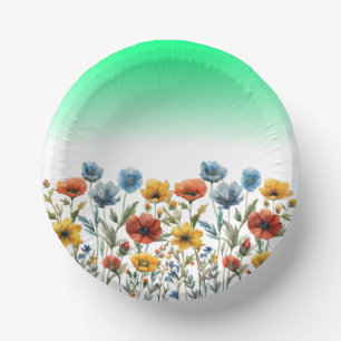 Wildblumen-67548 Pappteller