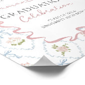 Wildblumen-Abschieds-Willkommensschild Poster (Ecke)