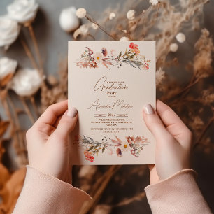 Wildblumen Abschluss Botanischer Garten Einladung