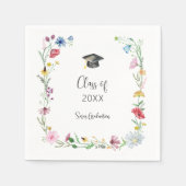 Wildblumen Abschluss Serviette (Vorderseite)