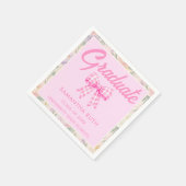 Wildblumen-Abschlussfeier Serviette (Ecke)