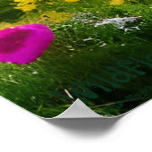 Wildblumen AI Fantasy Digital Art Print Landschaft Poster (Ecke)
