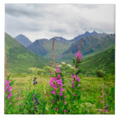 Wildblumen Alaskan Valley Fliese (Vorderseite)