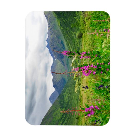 Wildblumen Alaskan Valley Magnet (Vertikal)
