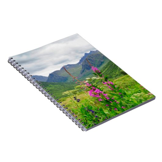 Wildblumen Alaskan Valley Notizblock (Rechte Seite)