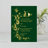 Wildblumen als Rahmen für Hochzeitsfolie Folieneinladung (Stehend vorne)