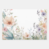 Wildblumen an den Blumengrenzen Geschenkpapier Set (Vorderseite)
