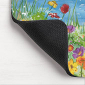 Wildblumen an einem See Mousepad (Ecke)