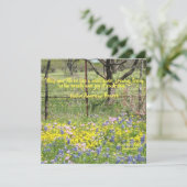 Wildblumen Anführungskarte Karte (Stehend Vorderseite)