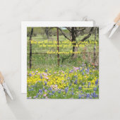 Wildblumen Anführungskarte Karte (Vorderseite/Rückseite Beispiel)