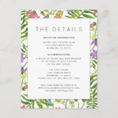 Wildblumen Angaben zu botanischen Hochzeiten Begleitkarte (Vorderseite)