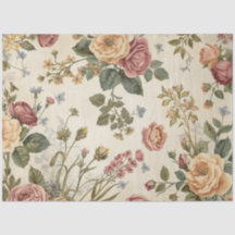 Wildblumen & Antique Rosen Dekorative Cottagecore