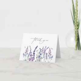 Wildblumen-Aquarell-Blumen-Braut-Show Dankeskarte