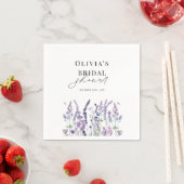 Wildblumen-Aquarell-Blumen-Braut-Show Serviette (Beispiel)