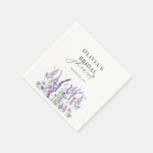 Wildblumen-Aquarell-Blumen-Braut-Show Serviette (Ecke)