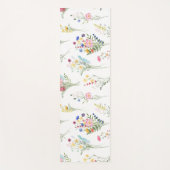 Wildblumen-Aquarell-Blumen Yogamatte (Vorderseite)