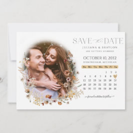 Wildblumen Aquarell Blumenkalender & Foto Sav Save The Date