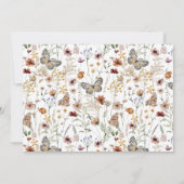 Wildblumen Aquarell Blumenkalender & Foto Sav Save The Date (Rückseite)