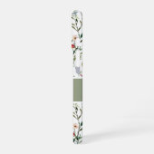 Wildblumen-Aquarell-Botanischer Name iPhone 16 Hülle (Linke Seite)