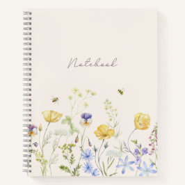 Wildblumen, Aquarell Notizblock