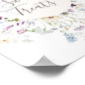 Wildblumen Aquarell Sweet Leckereien Poster (Ecke)