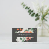 Wildblumen Aquarell Visitenkarte (Stehend Vorderseite)