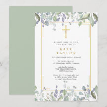 Wildblumen Aquarellblume Taufe Christening