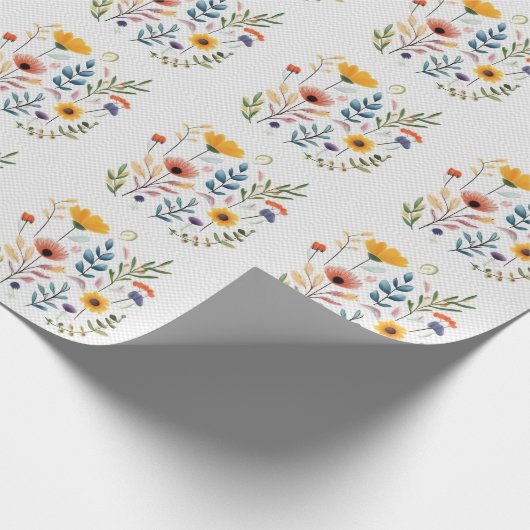 Wildblumen Aquarellkamillenkammergel Geschenkpapier (Ecke)