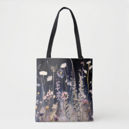 Wildblumen Aquarellspüler Schulter Tasche