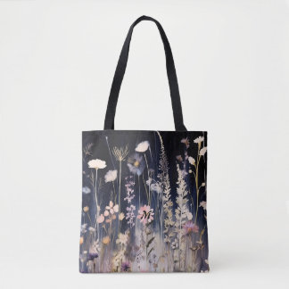 Wildblumen Aquarellspüler Schulter Tasche