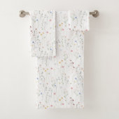 Wildblumen, Aquarellwiese Badhandtuch Set (Insitu)