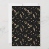 Wildblumen Arch Black Foto Abschluss Ankündigung (Rückseite)