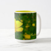 Wildblumen Art Kaffee Cup Buttercup Blume Cup Zweifarbige Tasse (VorderseiteRechts)