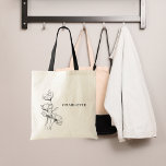 Wildblumen Art Tragetasche<br><div class="desc">Dekoriert mit Wildblumen und Mohnblumen. Personalisieren und einen Namen hinzufügen. Zurück: kein Design</div>