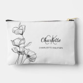 Wildblumen Art Zubehörtasche (Rückseite)