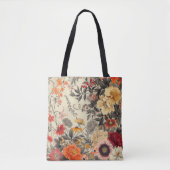 Wildblumen auf Beige Tasche (Vorderseite)