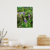 Wildblumen auf dem Weg, Oregon Poster (Küche)