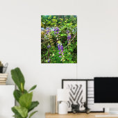 Wildblumen auf dem Weg, Oregon Poster (Heimbüro)
