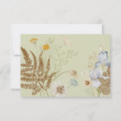 Wildblumen auf der Hochzeit Save The Date (Rückseite)