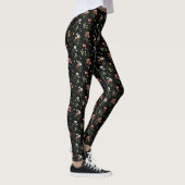 Wildblumen auf schwarz leggings (Rechts)