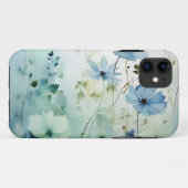 Wildblumen auf weichem, blauem Wasser Case-Mate iPhone Hülle (Rückseite (Horizontal))