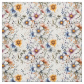 Wildblumen auf Weiß Stoff (Muster)