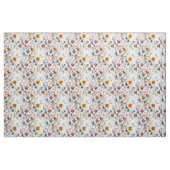 Wildblumen auf Weiß Stoff (Fat Quarter (45,7 x 55,9 cm))
