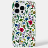 Wildblumen auf weißlich Case-Mate iPhone hülle (Rückseite)