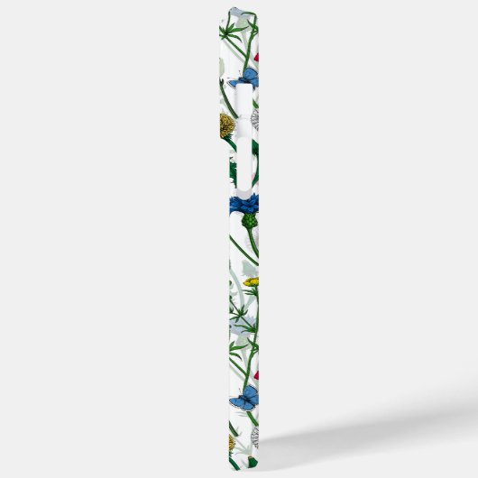 Wildblumen auf weißlich Case-Mate iPhone hülle (Rückseite / Links)