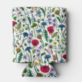 Wildblumen auf weißlich dosenkühler (Rückseite)